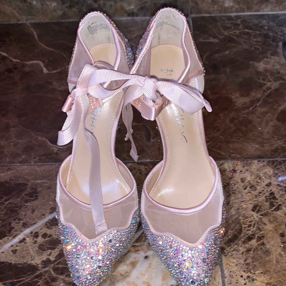 Betsey Johnson Champagne Colored Heels